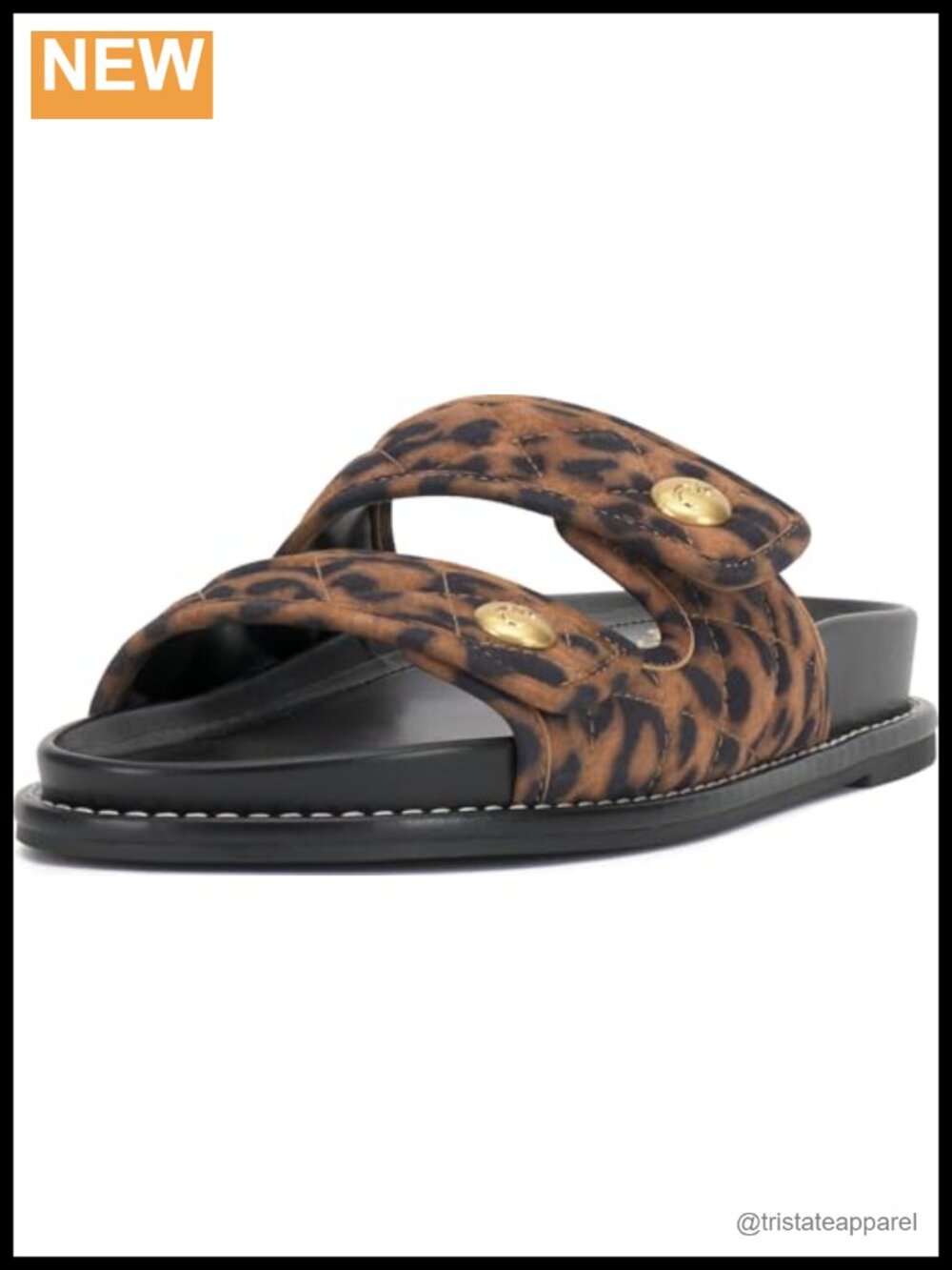 Suede Slide Sandals Flat Open Round Toe Double Strap Slip On Casual Dress Shoes